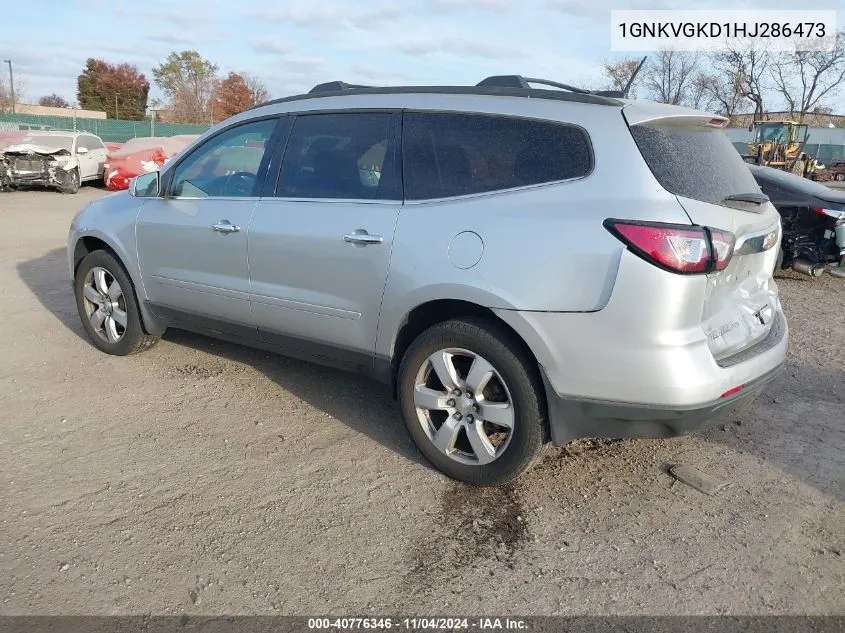 2017 Chevrolet Traverse 1Lt VIN: 1GNKVGKD1HJ286473 Lot: 40776346