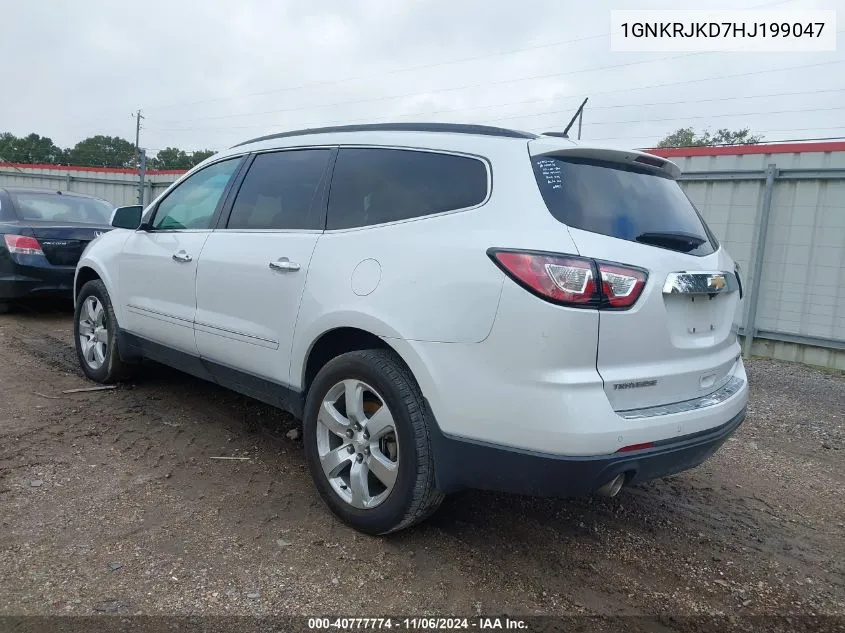 2017 Chevrolet Traverse Premier VIN: 1GNKRJKD7HJ199047 Lot: 40777774