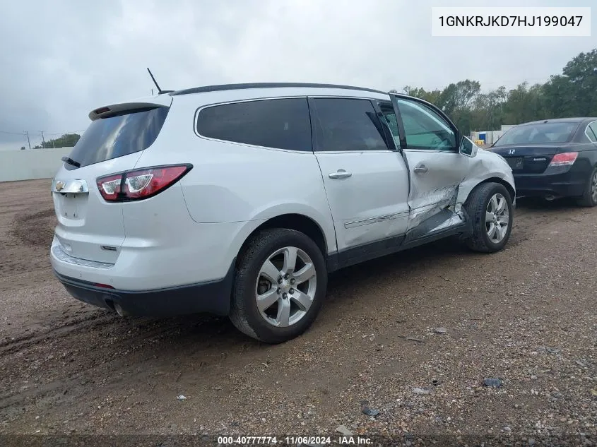 2017 Chevrolet Traverse Premier VIN: 1GNKRJKD7HJ199047 Lot: 40777774