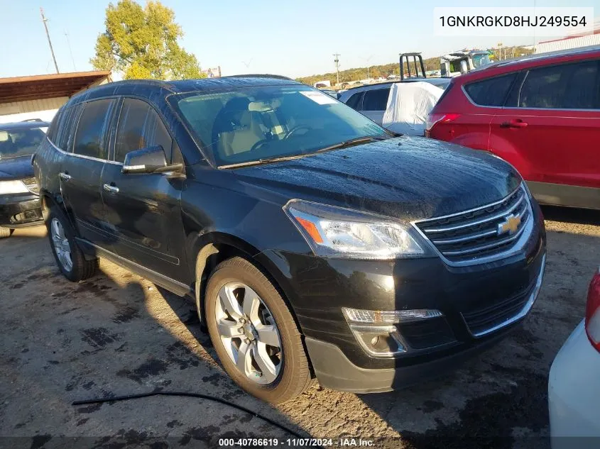 2017 Chevrolet Traverse 1Lt VIN: 1GNKRGKD8HJ249554 Lot: 40786619