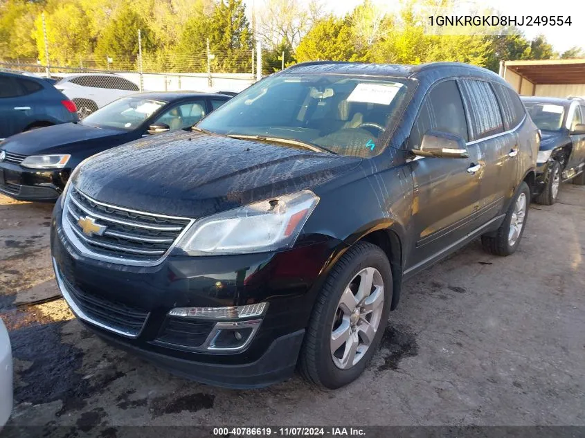 2017 Chevrolet Traverse 1Lt VIN: 1GNKRGKD8HJ249554 Lot: 40786619