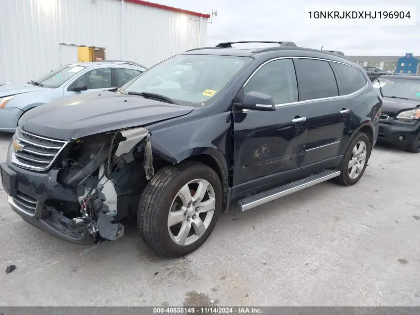 2017 Chevrolet Traverse Premier VIN: 1GNKRJKDXHJ196904 Lot: 40838149