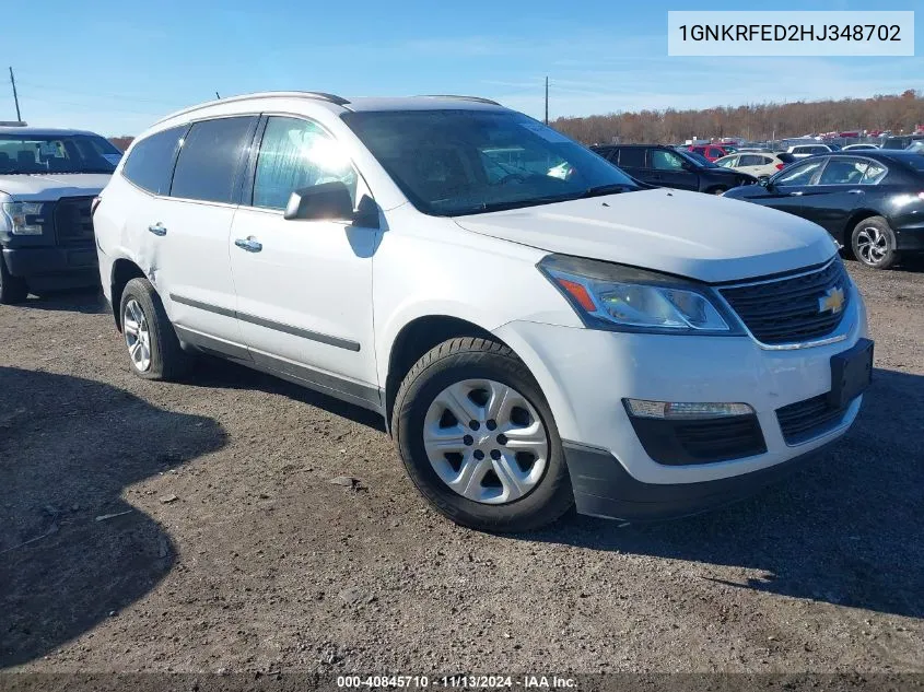 1GNKRFED2HJ348702 2017 Chevrolet Traverse Ls