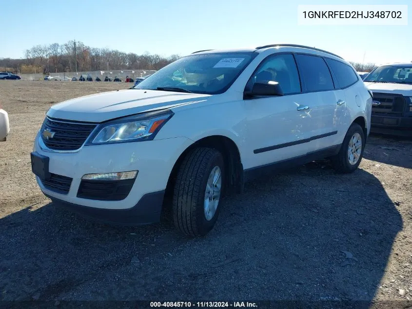 1GNKRFED2HJ348702 2017 Chevrolet Traverse Ls