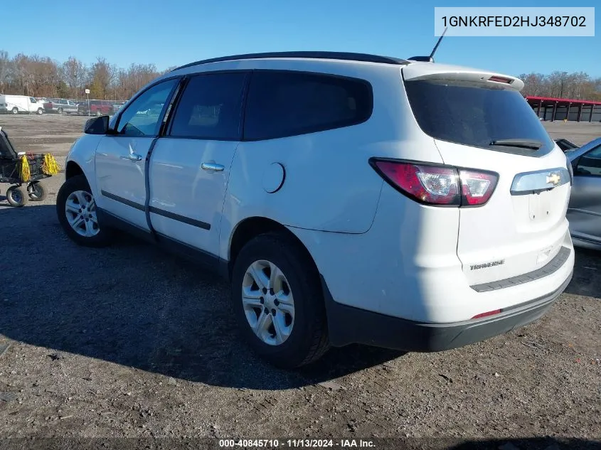 1GNKRFED2HJ348702 2017 Chevrolet Traverse Ls