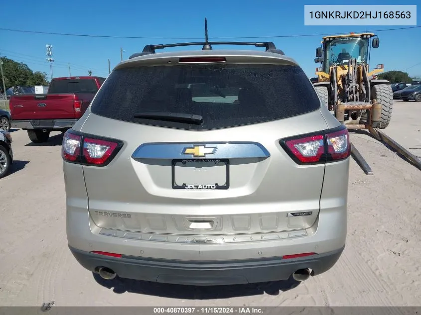 2017 Chevrolet Traverse Premier VIN: 1GNKRJKD2HJ168563 Lot: 40870397