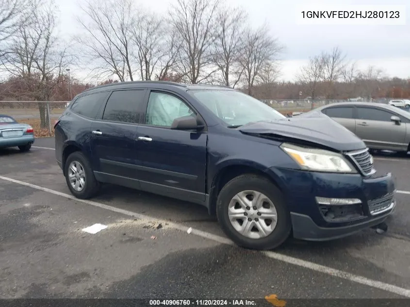 2017 Chevrolet Traverse Ls VIN: 1GNKVFED2HJ280123 Lot: 40906760