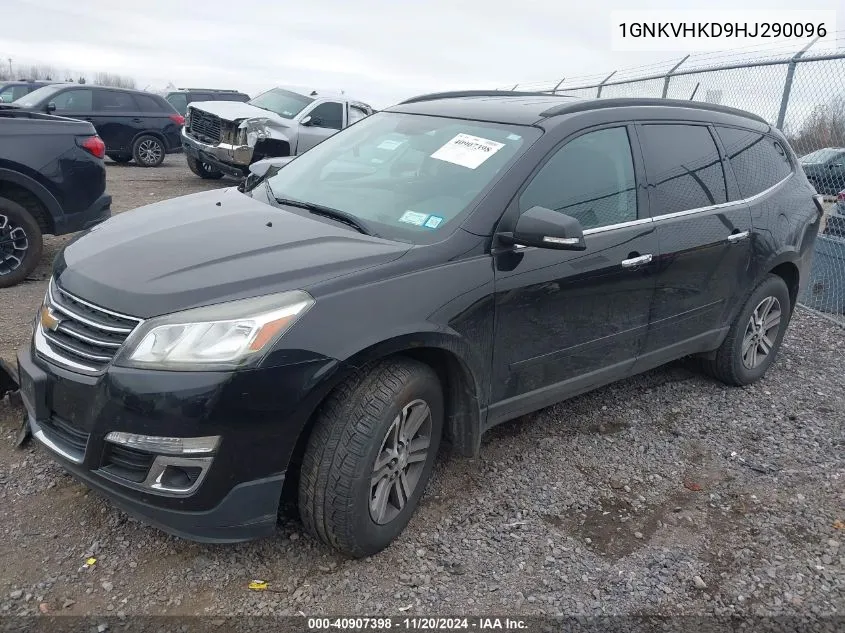 2017 Chevrolet Traverse 2Lt VIN: 1GNKVHKD9HJ290096 Lot: 40907398