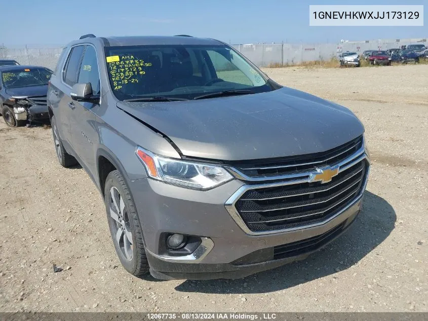 2018 Chevrolet Traverse VIN: 1GNEVHKWXJJ173129 Lot: 12067735