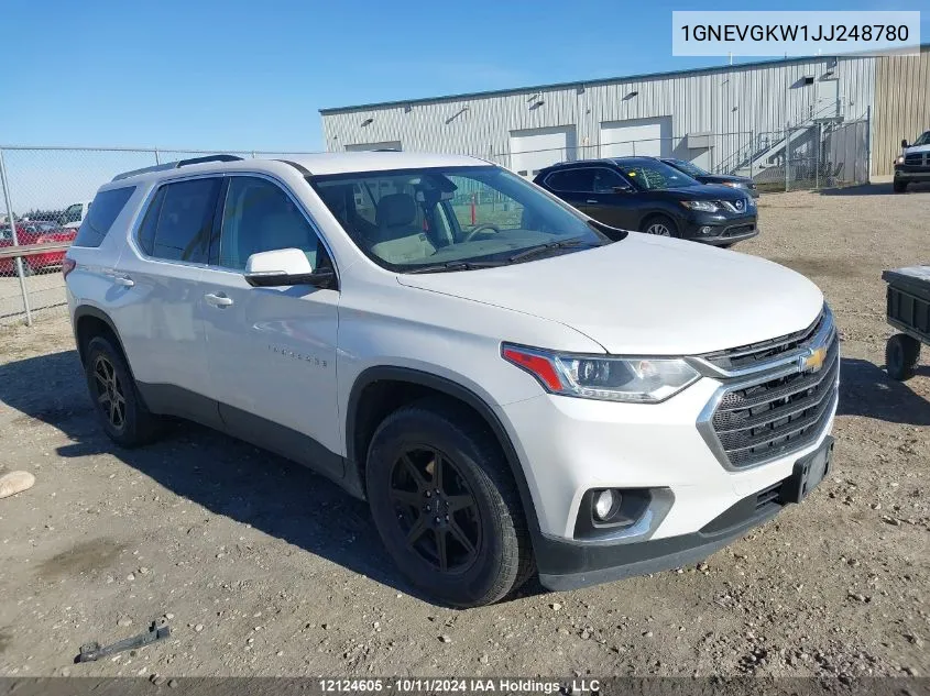 2018 Chevrolet Traverse VIN: 1GNEVGKW1JJ248780 Lot: 12124605