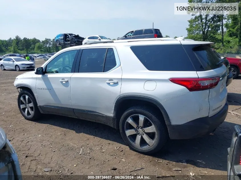 2018 Chevrolet Traverse 3Lt VIN: 1GNEVHKWXJJ225035 Lot: 39736687