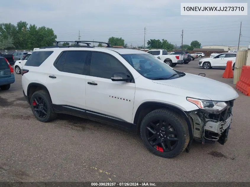 2018 Chevrolet Traverse Premier VIN: 1GNEVJKWXJJ273710 Lot: 39829257