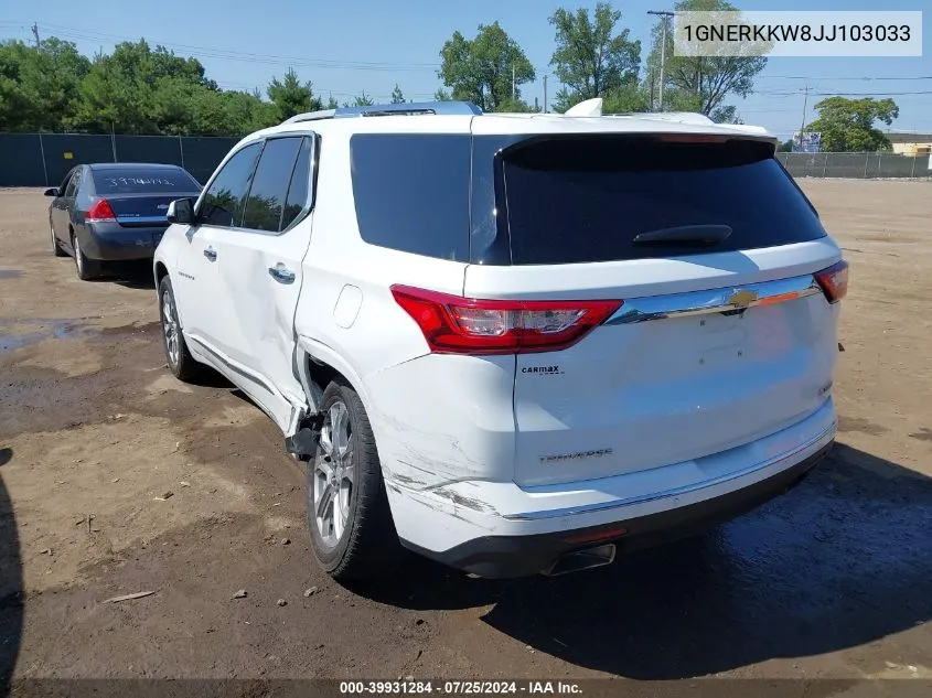 1GNERKKW8JJ103033 2018 Chevrolet Traverse Premier