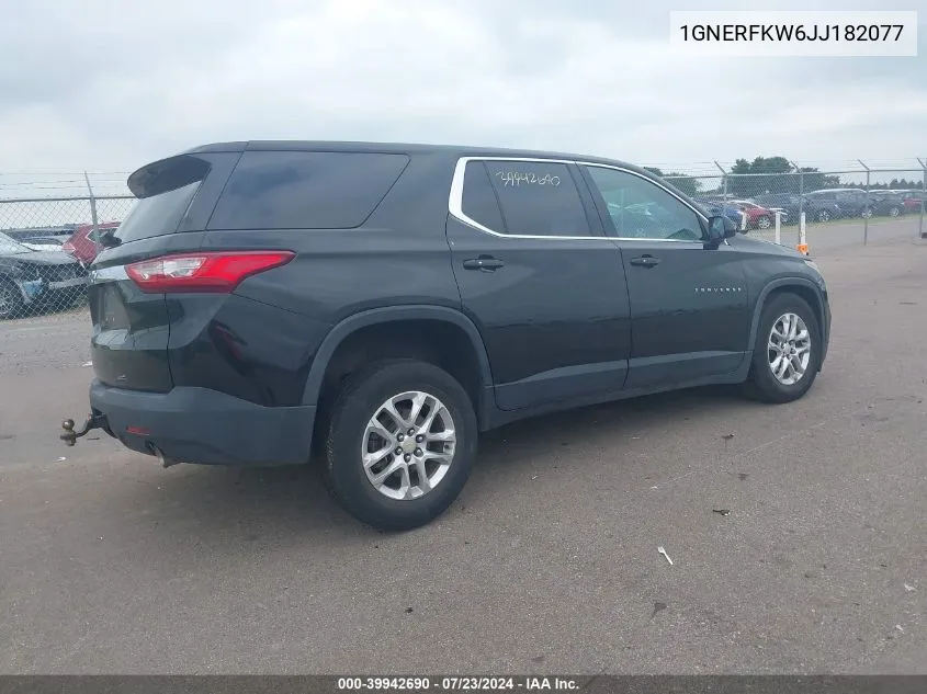 1GNERFKW6JJ182077 2018 Chevrolet Traverse Ls