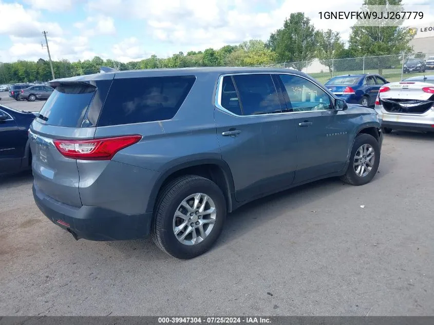 2018 Chevrolet Traverse Ls VIN: 1GNEVFKW9JJ267779 Lot: 39947304