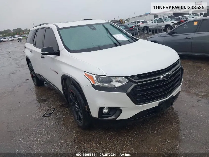 2018 Chevrolet Traverse Premier VIN: 1GNERKKW0JJ208536 Lot: 39955511