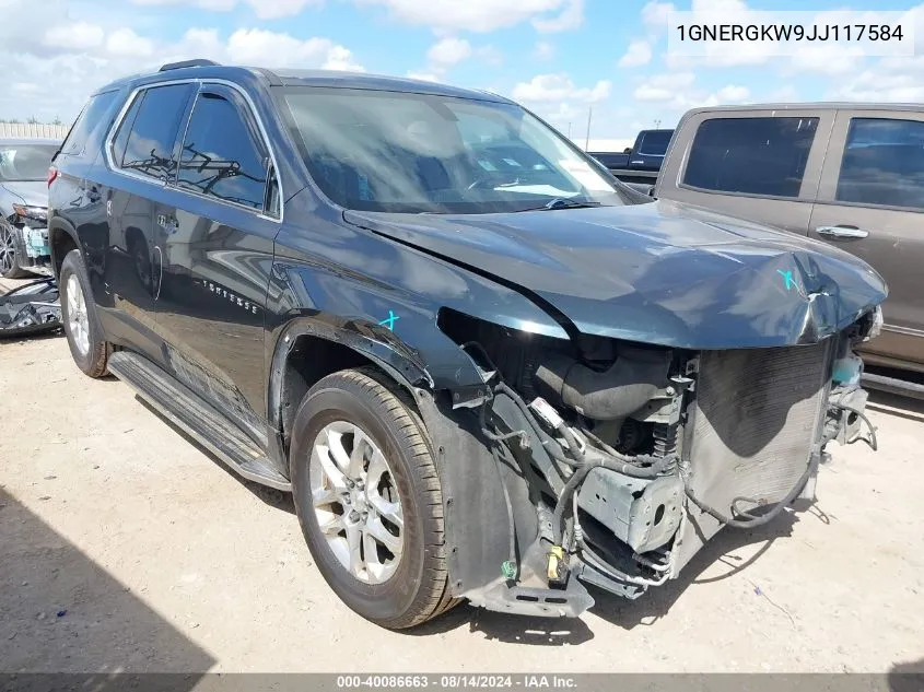 1GNERGKW9JJ117584 2018 Chevrolet Traverse 1Lt