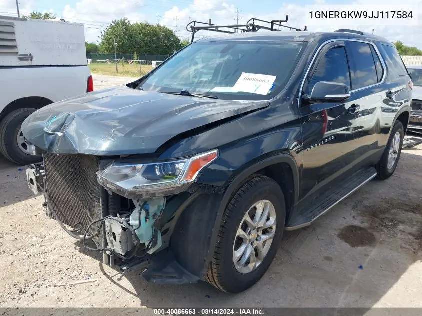 2018 Chevrolet Traverse 1Lt VIN: 1GNERGKW9JJ117584 Lot: 40086663