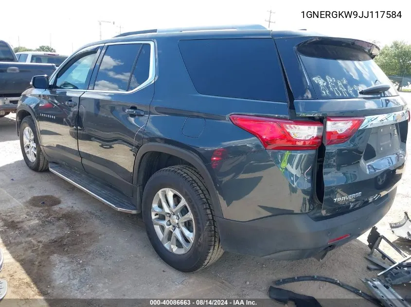 1GNERGKW9JJ117584 2018 Chevrolet Traverse 1Lt