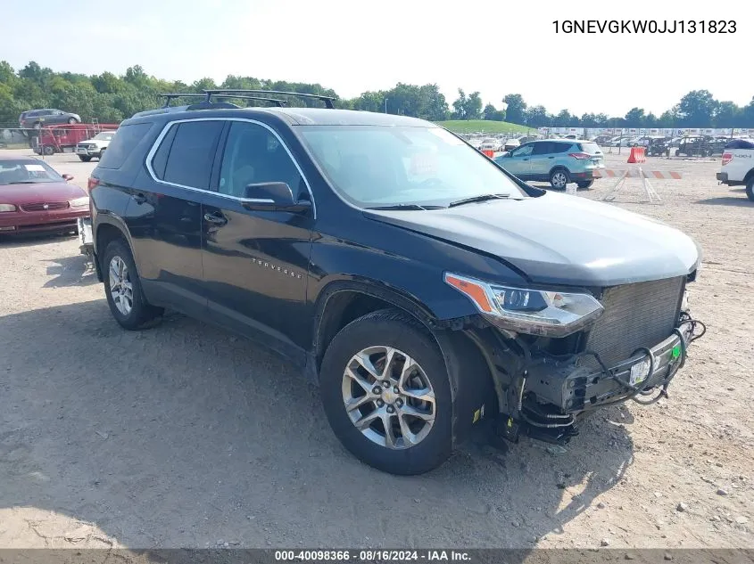 2018 Chevrolet Traverse 1Lt VIN: 1GNEVGKW0JJ131823 Lot: 40098366