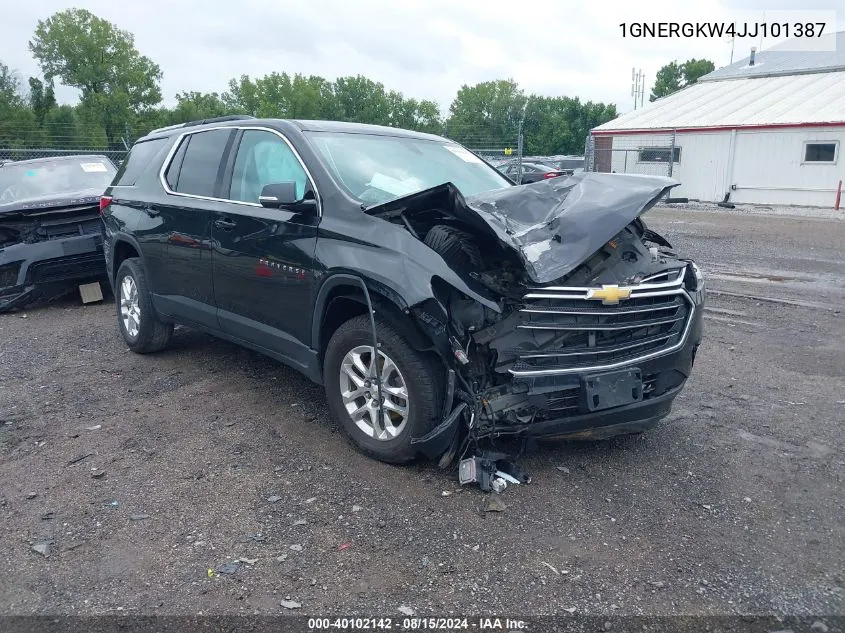 1GNERGKW4JJ101387 2018 Chevrolet Traverse 1Lt