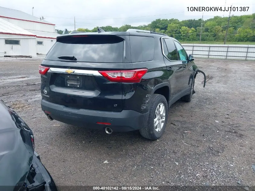 2018 Chevrolet Traverse 1Lt VIN: 1GNERGKW4JJ101387 Lot: 40102142