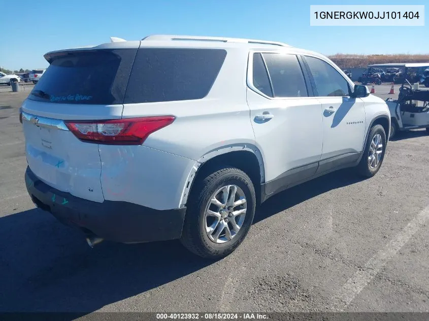 1GNERGKW0JJ101404 2018 Chevrolet Traverse 1Lt