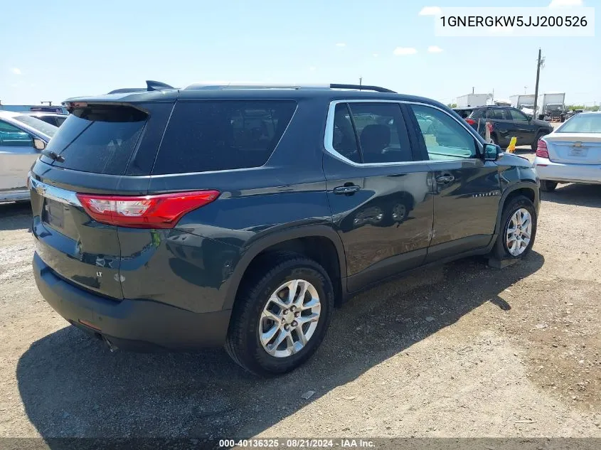 1GNERGKW5JJ200526 2018 Chevrolet Traverse 1Lt