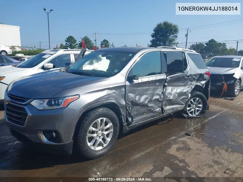 1GNERGKW4JJ188014 2018 Chevrolet Traverse 1Lt