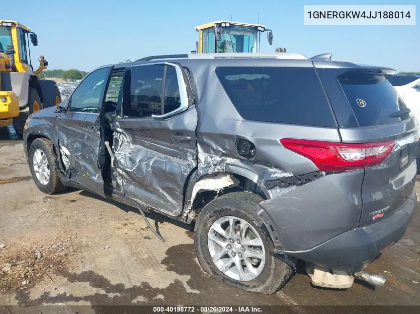 1GNERGKW4JJ188014 2018 Chevrolet Traverse 1Lt