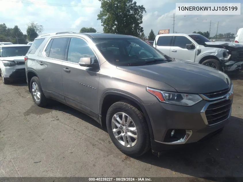 1GNERGKW1JJ105199 2018 Chevrolet Traverse 1Lt