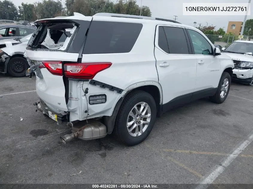 2018 Chevrolet Traverse 1Lt VIN: 1GNERGKW1JJ272761 Lot: 40242281