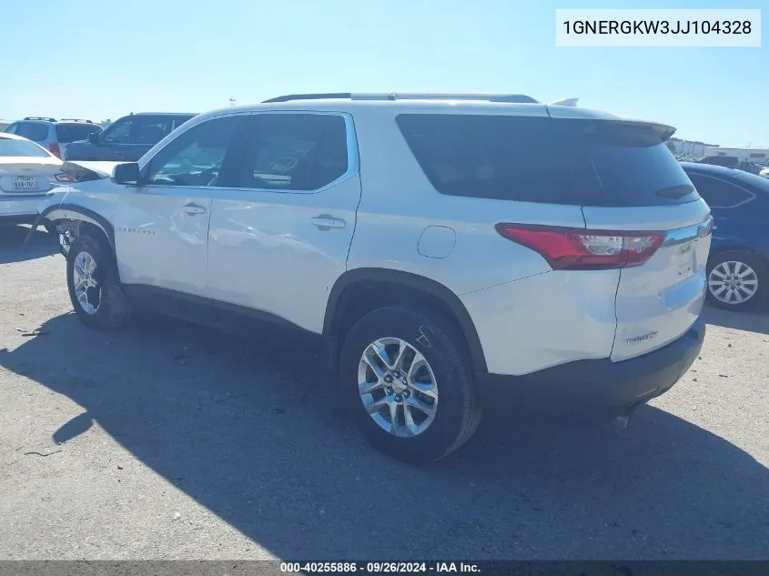 2018 Chevrolet Traverse 1Lt VIN: 1GNERGKW3JJ104328 Lot: 40255886