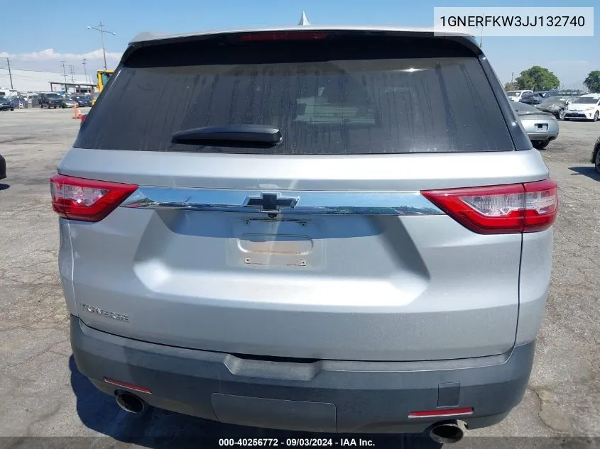 2018 Chevrolet Traverse Ls VIN: 1GNERFKW3JJ132740 Lot: 40256772