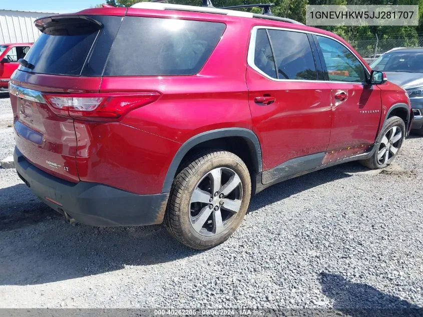 2018 Chevrolet Traverse 3Lt VIN: 1GNEVHKW5JJ281707 Lot: 40262205