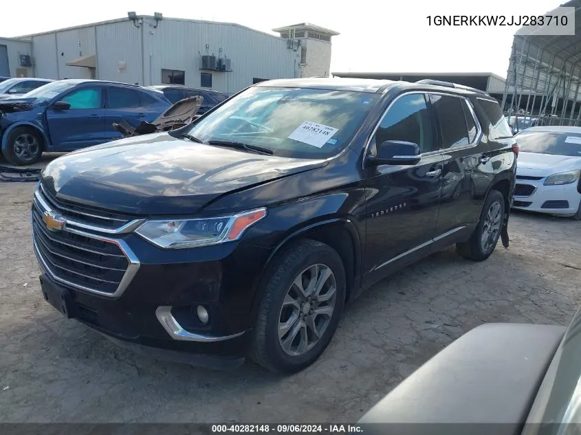 2018 Chevrolet Traverse Premier VIN: 1GNERKKW2JJ283710 Lot: 40282148