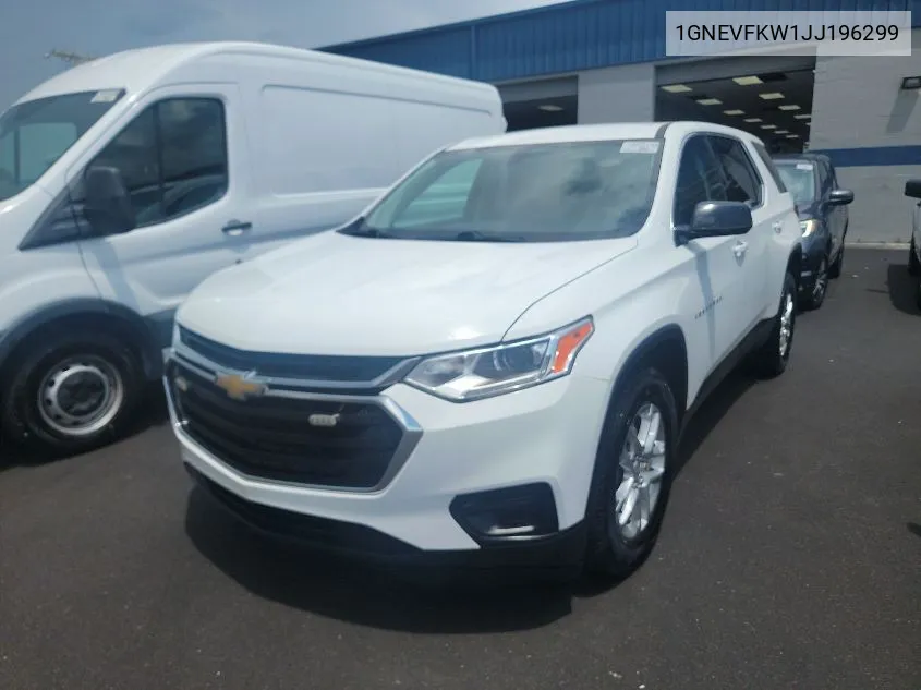 2018 Chevrolet Traverse Ls VIN: 1GNEVFKW1JJ196299 Lot: 40354118