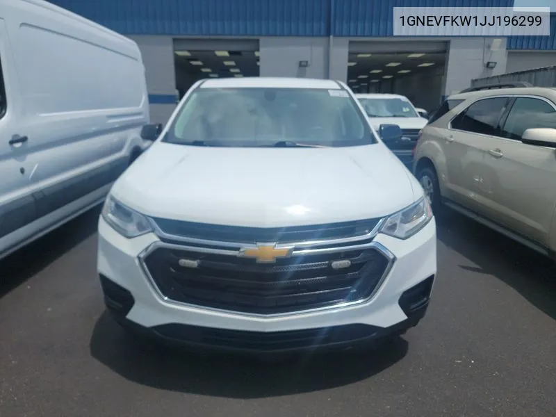 2018 Chevrolet Traverse Ls VIN: 1GNEVFKW1JJ196299 Lot: 40354118