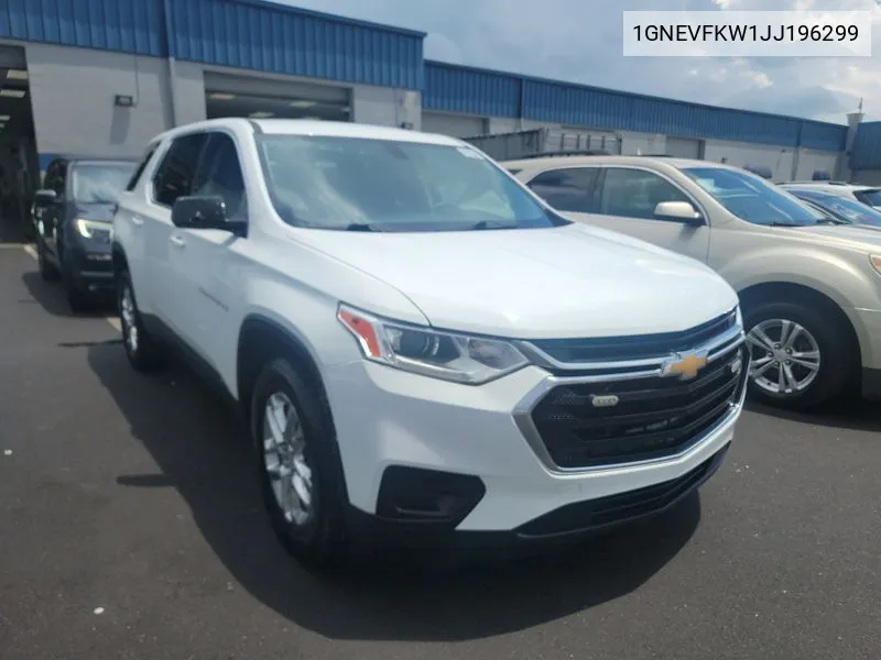 2018 Chevrolet Traverse Ls VIN: 1GNEVFKW1JJ196299 Lot: 40354118