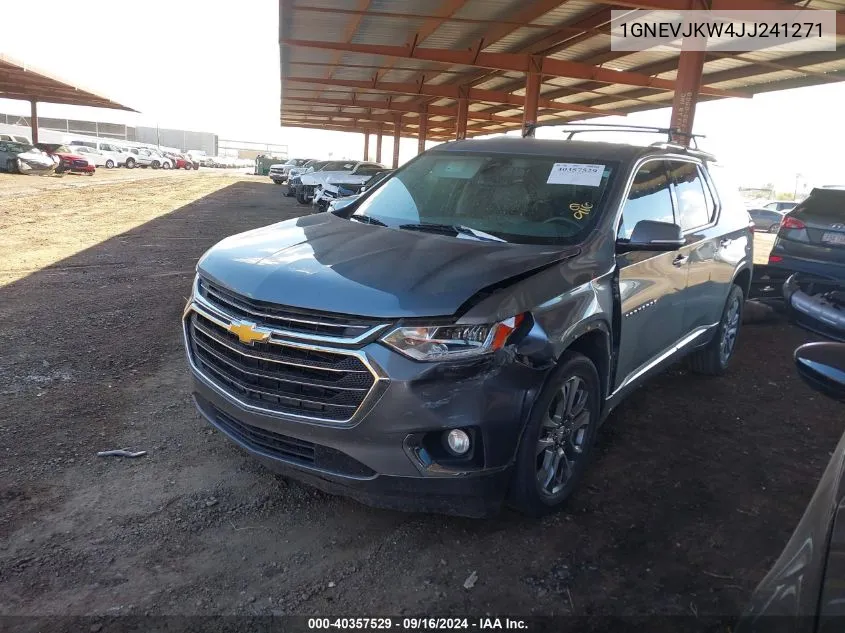 2018 Chevrolet Traverse Premier VIN: 1GNEVJKW4JJ241271 Lot: 40357529