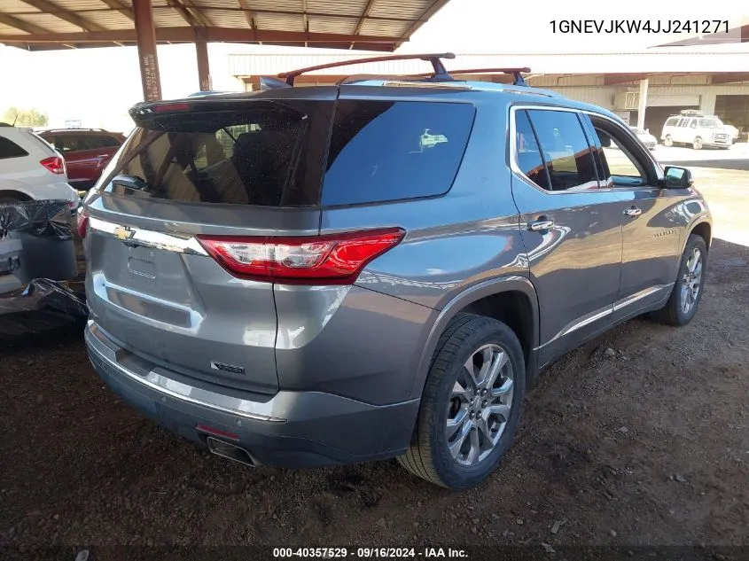 1GNEVJKW4JJ241271 2018 Chevrolet Traverse Premier