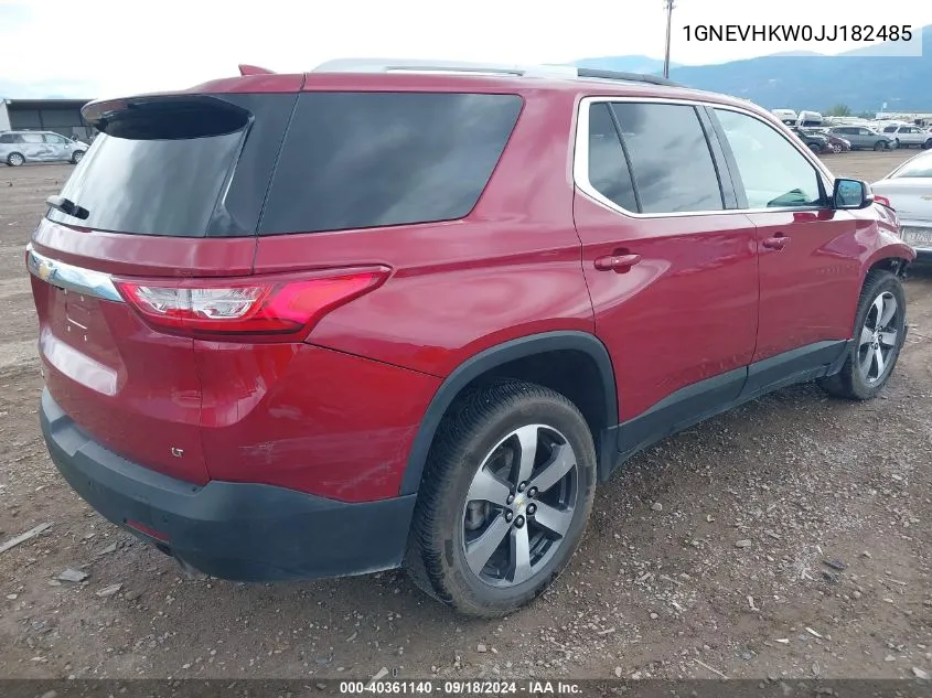 1GNEVHKW0JJ182485 2018 Chevrolet Traverse 3Lt