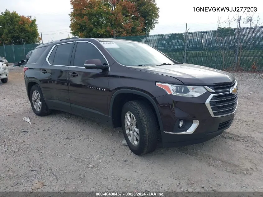 2018 Chevrolet Traverse Lt VIN: 1GNEVGKW9JJ277203 Lot: 40400457