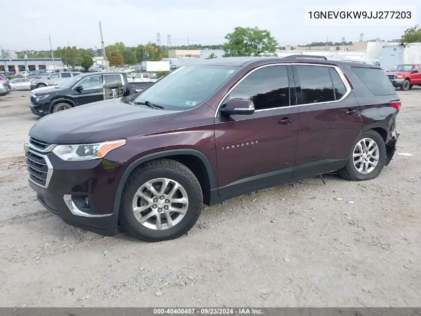 2018 Chevrolet Traverse Lt VIN: 1GNEVGKW9JJ277203 Lot: 40400457