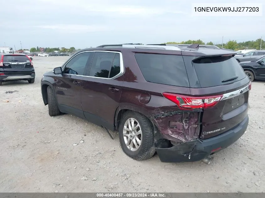 1GNEVGKW9JJ277203 2018 Chevrolet Traverse Lt