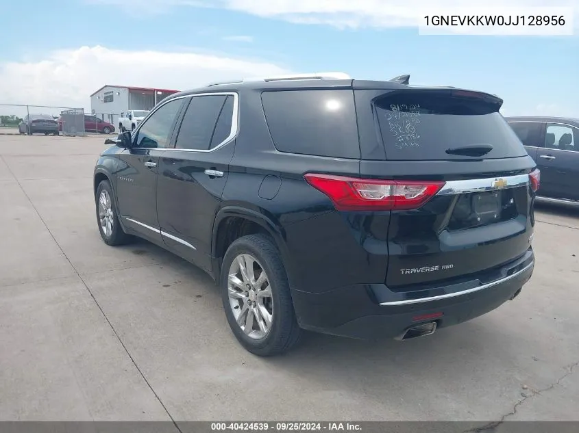 1GNEVKKW0JJ128956 2018 Chevrolet Traverse High Country