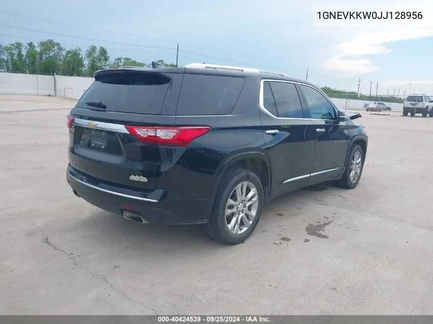 1GNEVKKW0JJ128956 2018 Chevrolet Traverse High Country