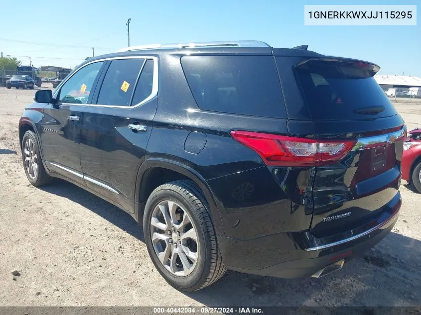 1GNERKKWXJJ115295 2018 Chevrolet Traverse Premier