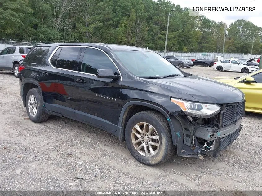 2018 Chevrolet Traverse Ls VIN: 1GNERFKW9JJ249688 Lot: 40468630