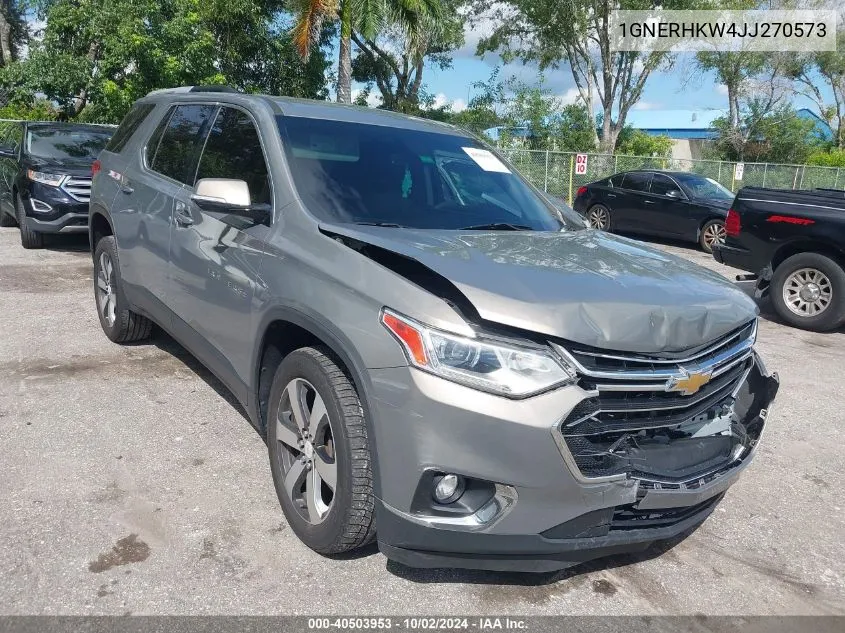 1GNERHKW4JJ270573 2018 Chevrolet Traverse 3Lt